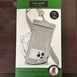 Kate Spade Silver Waterproof Phone Pouch
